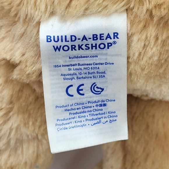 Talking Build A Bear "I Love You" Tan Teddy Stuffed Animal Soft Toy Plush Cuddly - Picture 11 of 15